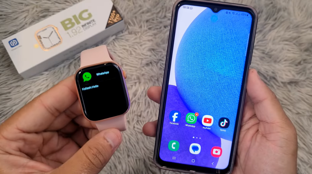 Pairing a smartwatch with HiWatch Pro device for whatsapp